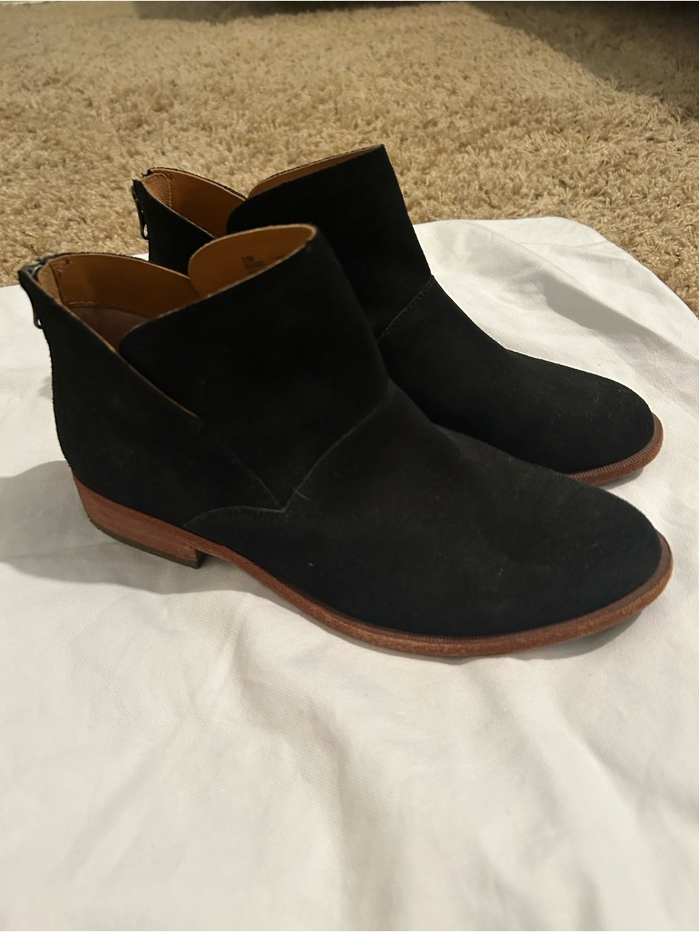 Kork-Ease Black Suede Chukka Boots with Brown Sole